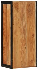 tömör akácfa és vas fürdőszobai fali szekrény 40 x 30 x 90 cm