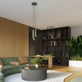 Brilagi - LED kábeles csillár CRESTO 3xGU10/10W/230V zöld