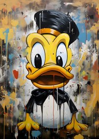 Illusztráció Street Art Duck, Andreas Magnusson