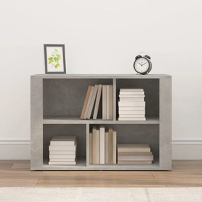 betonszürke szerelt fa tálalószekrény 80x30x54 cm