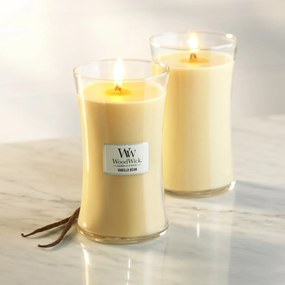 WoodWick Illatosító gyertya nagy váza VanillaBean, 609 g