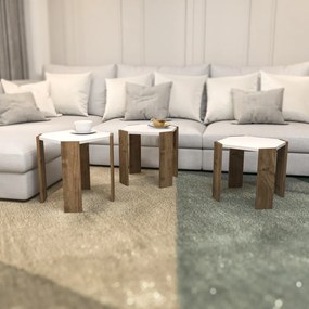 Lori - White, Walnut