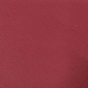 bordó műbőr Chesterfield kanapéfotel