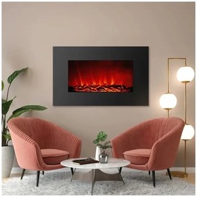 LED Fali elektromos kandalló fűtéssel LED/2000W/230V 56x88 cm