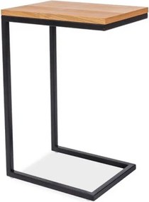 Largo C 40cm Lerakóasztal Tölgy/Fekete