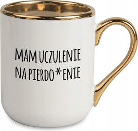 Fehér Bögre 330ml Arany Rant Főnök Allergia Hülyeségekre Többféle Minta