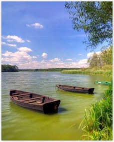 Poszterek 40x50 Tó Csónakok Tájkép