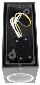 2 db modern fali lámpa szett sötétszürke 2-lámpás IP44 - Baleno