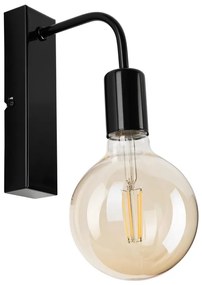 Fali lámpa ASTRID 1xE27/60W/230V fényes fekete