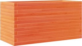 vidaXL viaszbarna tömör fenyőfa kerti virágláda 90x40x46 cm
