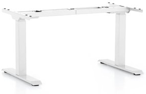 Állítható magasságú íróasztal OfficeTech 3, fehér