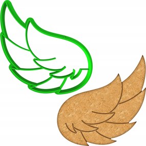 HĂșsvĂ©ti Forma MĂ©zeskalĂĄcs lyukasztĂł HĂșsvĂ©ti angyalszĂĄrny Jobbos 8cm