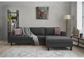 Sarokkanapé Kale Linen Jobbos - Antracit