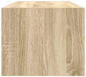 sonoma tölgy színű szerelt fa fali TV-szekrény 80x31x25,5 cm