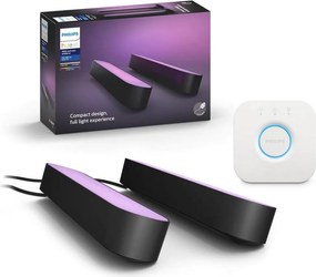 Philips - 2 darabos LED RGB dimmelhető asztali lámpa szett Hue PLAY WACA 6W/230V + Hue Bridge