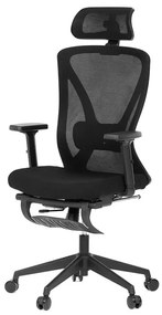 Fekete Hálós Irodai Szék, Szinkron Mechanikával. KA-S257 BK