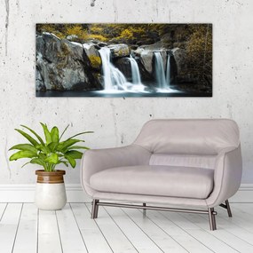Kép - vízesés, Lushan, Kína (120x50 cm)