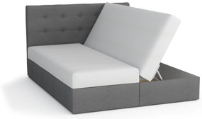 Franciaágy  Boxspring 180 cm Lilac (minta + fekete) (matraccal és tárolóhellyel). 1046662