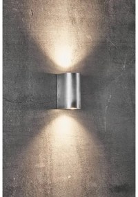 Nordlux - Kültéri fali lámpatest CANTO 2xGU10/28W/230V IP44 ezüst