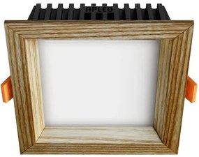 APLED - LED Lámpa SQUARE WOODLINE LED/6W/230V 4000K 12x12 cm kőris tömör fa