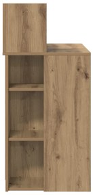 vidaXL Íróasztal Tárolóval Artisan Tölgy 90x48x101.5 cm Szerelt fa
