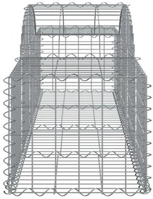 30 db íves horganyzott vas gabion kosár 200x50x40/60 cm