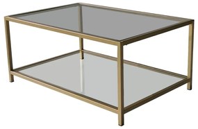 Aranyszínű dohányzóasztal 60x90 cm Astro – Neostill