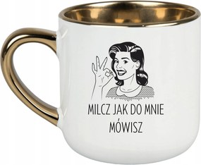 Bögre Fehér 400ml Ajándék Vicces Anyák Napja Hallgass, Ha Beszélsz Hozzám