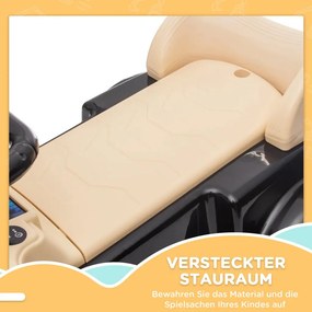 AIYAPLAY Gyermekeknek való Utazóautó, Mercedes Benz Design 300 S, Fekete