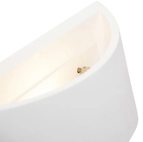 Modern fali lámpa fehér 20 cm - Tum