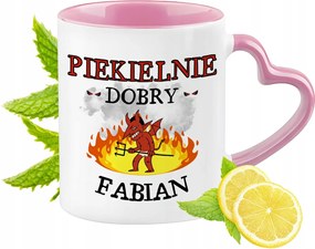 Fábián Bögre Rózsaszín Szív Alakú Füllel Kávé Ajándék