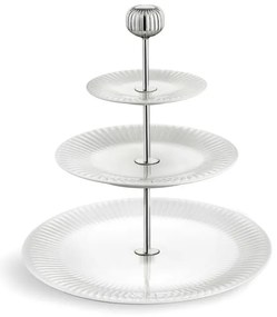 Hammershoi Etagere háromszintes fehér porcelán tálca, ⌀ 28 cm - Kähler Design