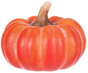 Lyuk nélküli narancssárga tök, kerámia, átmérő 16cm