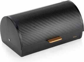 Kenyértartó Konyhai Zsemle Fém Fekete Arany