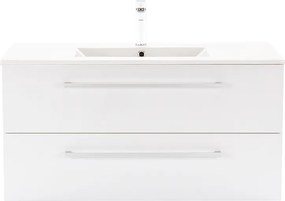 Vario Clam 100 alsó szekrény mosdóval fehér-fehér