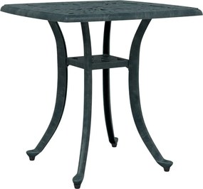 vidaXL zöld öntött alumínium kerti asztal 53 x 53 x 53 cm