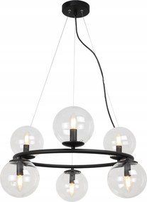 Mennyezeti Lámpa Függeszték Modern Csillár Színtelen Lámpabúra Loft Gömbök 15CM