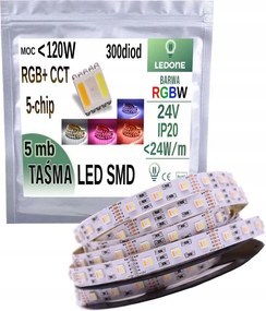 Led szalag Premium Rgb+cct 5in1 5m Meleg Hideg 24V Rgbcct