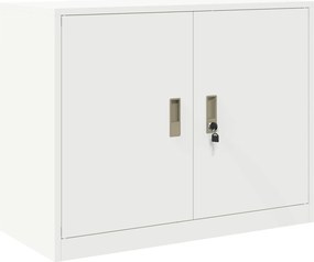 vidaXL Tárolószekrény Fehér 90 x 40 x 70 cm Acél