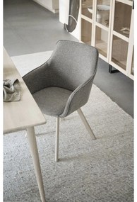 Bézs kárpitozott étkezőfotel szett 2 db-os Alison – Rowico