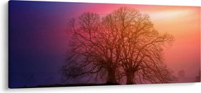 Fák a ködben (120x50 cm)