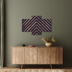 Egy fa motívum képe fekete alapon (90x60 cm)