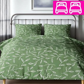 Pamut ágynemű Homa RENA GREEN 4 részes 140x200 cm