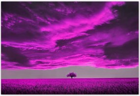 Poszterek 200x135 Lila tájkép