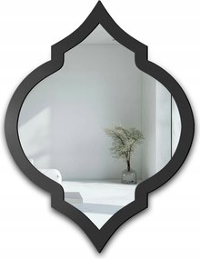 Grace retro stílusú fali tükör fekete Mdf keretben 100X134