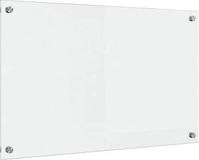 vidaXL Konyhai splashback Átlátszó 80 x 50 cm edzett üveg