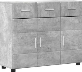 vidaXL Széf polcokkal FLORIN Beton Szürke 88,5 x 30,5 x 73 cm Faanyag