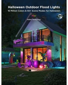 Govee - 4 darabos RGBICWW LED reflektor szett, dimmelhető, LED/24W/230V, IP66, matt, Wi-Fi