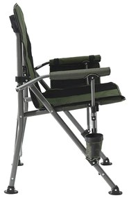 Leziter Comfort karfás horgász szék pohártartóval zöld