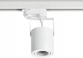 Sín szett Fehér 3 fázisú 6x Reflektor GU10 Sín 2m+2m Csatlakozó L